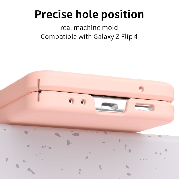Macaron Three-piece Set Phone Case with Stylus, For Samsung Galaxy Z Flip4 5G