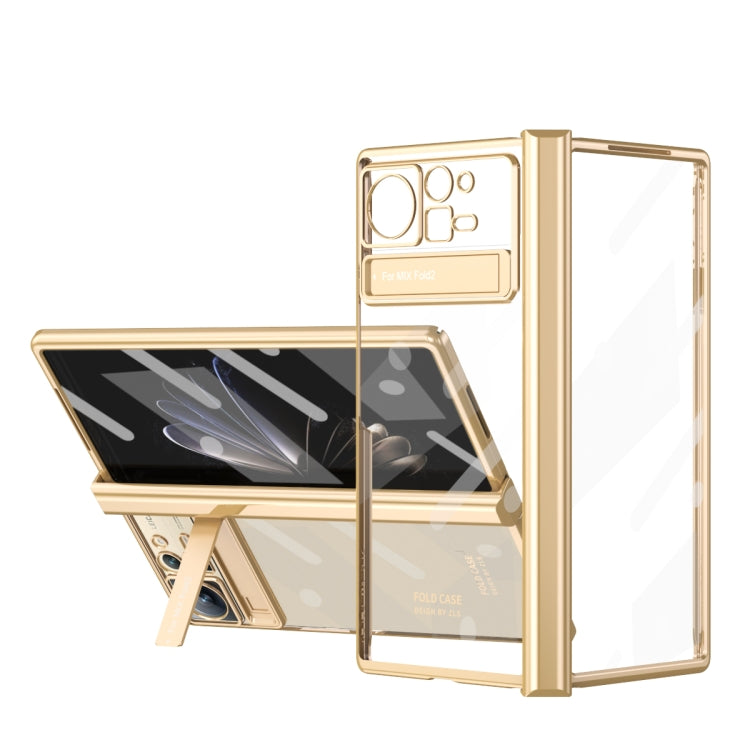 Electroplated Hinge Transparent Phone Case, For Xiaomi Mix Fold 2