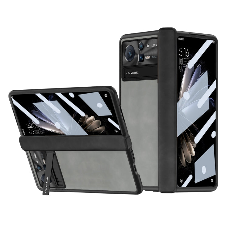 Napa Texture All-inclusive Phone Case, For Samsung Galaxy Z Fold2 5G, For Xiaomi Mix Fold 2