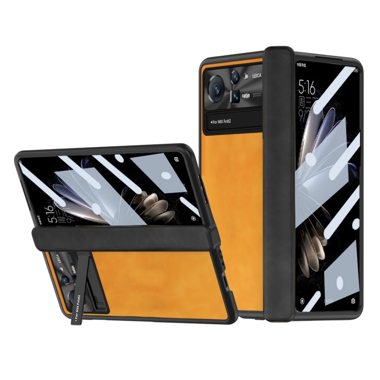 Napa Texture All-inclusive Phone Case, For Samsung Galaxy Z Fold2 5G, For Xiaomi Mix Fold 2