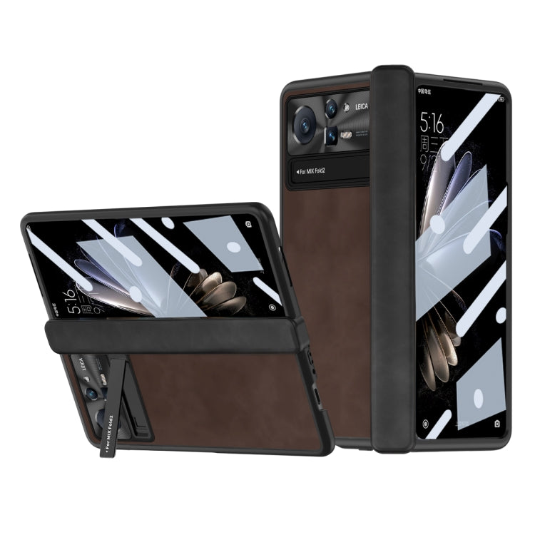 Napa Texture All-inclusive Phone Case, For Samsung Galaxy Z Fold2 5G, For Xiaomi Mix Fold 2