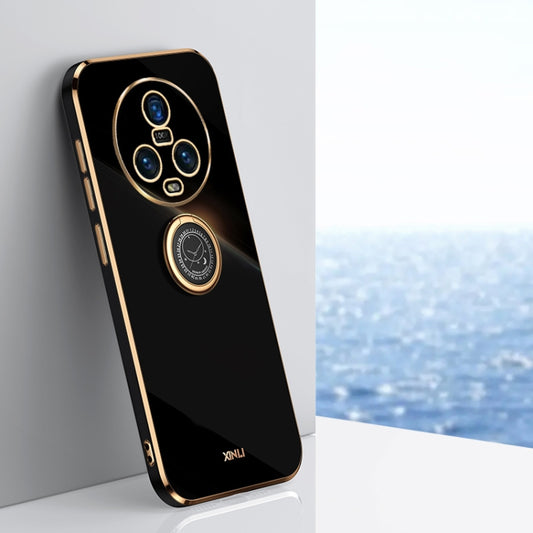 XINLI Straight Edge 6D Electroplate TPU Phone Case with Ring Holder, For Honor Magic5 5G, For Honor Magic5 Pro 5G, For Honor X7a 2023, For Honor X8a 2023, For Honor X9a 5G, For Huawei nova Y61