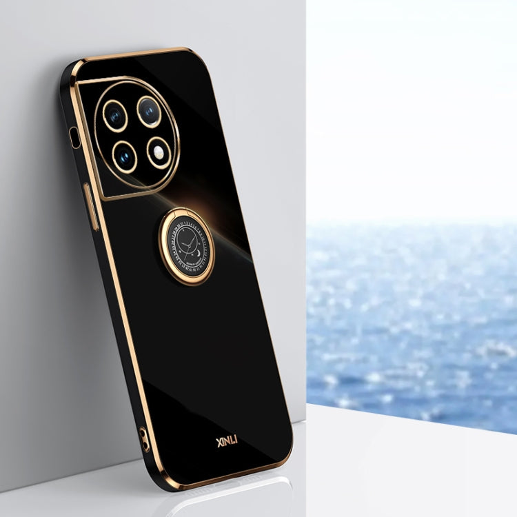 XINLI Straight Edge 6D Electroplate TPU Phone Case with Ring Holder, For OnePlus 11, For OnePlus Ace 2, For Realme GT Neo 5, For OPPO Reno8 T 5G, For vivo Y100, For Samsung Galaxy A24 4G