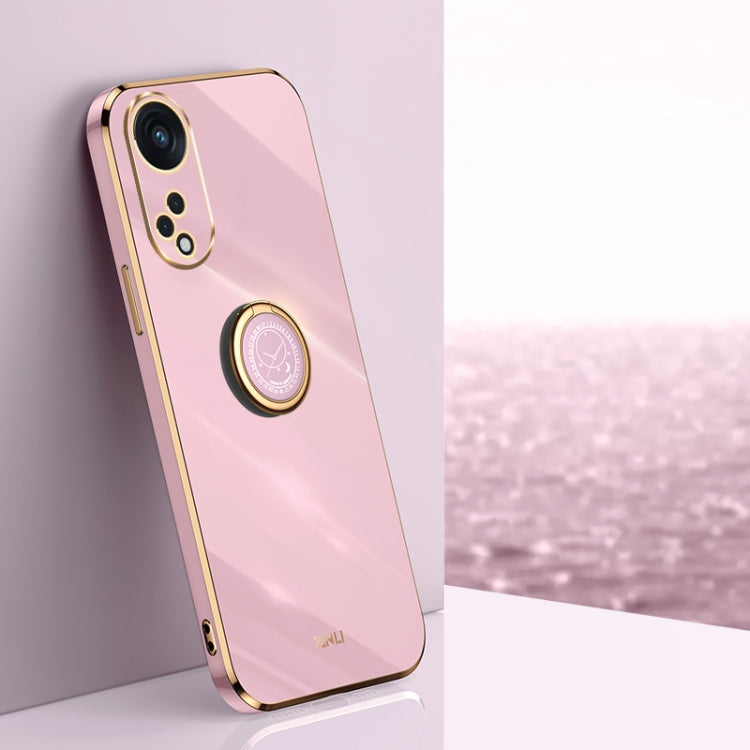 XINLI Straight Edge 6D Electroplate TPU Phone Case with Ring Holder, For OnePlus 11, For OnePlus Ace 2, For Realme GT Neo 5, For OPPO Reno8 T 5G, For vivo Y100, For Samsung Galaxy A24 4G
