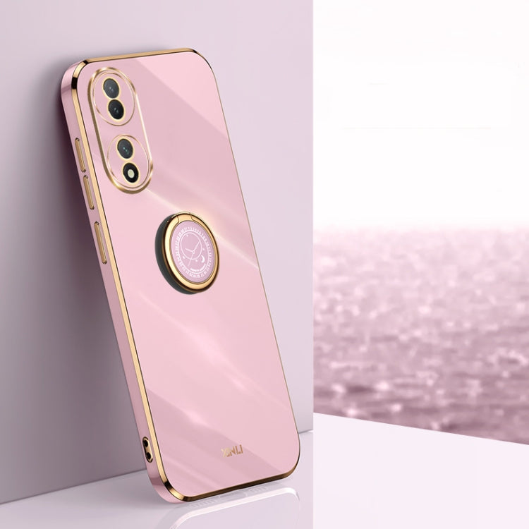 XINLI Straight Edge 6D Electroplate TPU Phone Case with Ring Holder, For OnePlus 11, For OnePlus Ace 2, For Realme GT Neo 5, For OPPO Reno8 T 5G, For vivo Y100, For Samsung Galaxy A24 4G