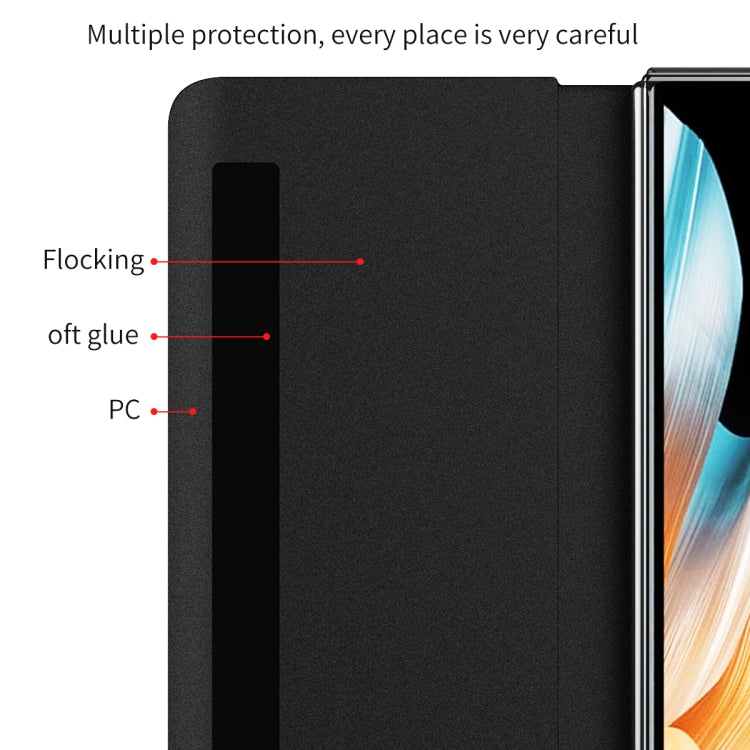 Side Window View Smart Lychee Texture Leather Phone Case, For Honor Magic Vs