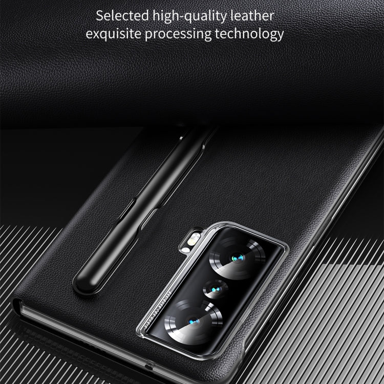 Side Window View Smart Lychee Texture Leather Phone Case, For Honor Magic Vs