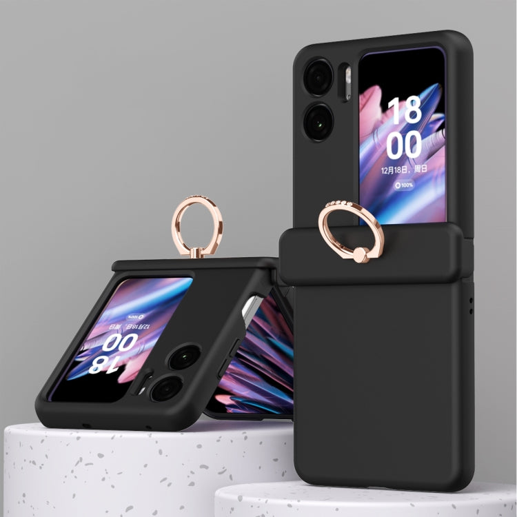 Macaron Magnetic Three-piece Phone Case with Ring, For OPPO Find N2 Flip