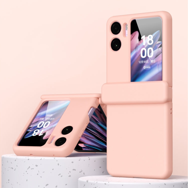 Macaron Magnetic Hinge Three-piece Phone Case with Protective Film, For OPPO Find N2 Flip