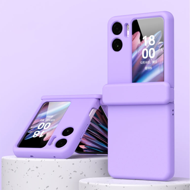 Macaron Magnetic Hinge Three-piece Phone Case with Protective Film, For OPPO Find N2 Flip