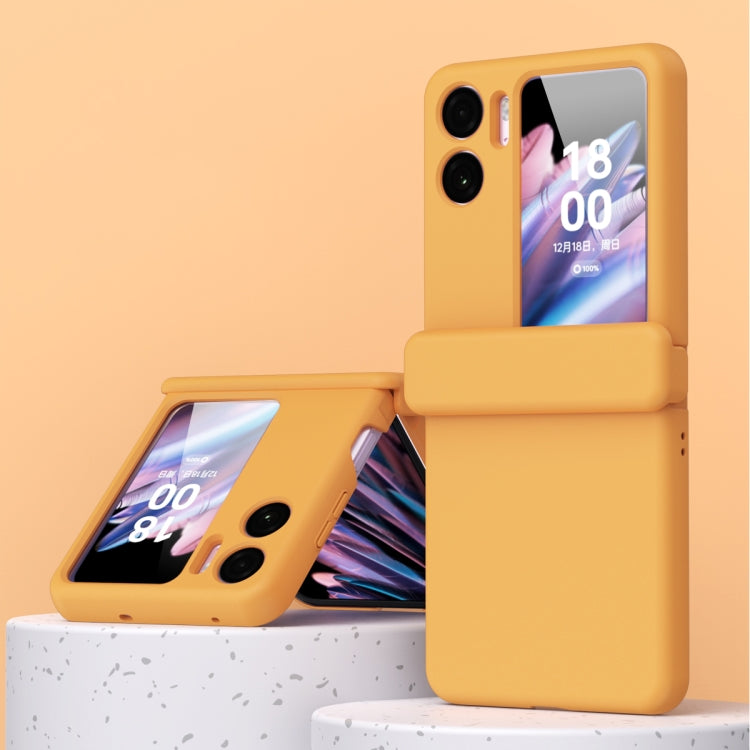 Macaron Magnetic Hinge Three-piece Phone Case with Protective Film, For OPPO Find N2 Flip