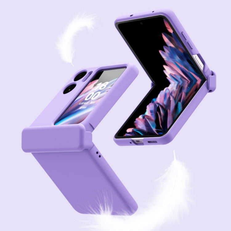 Macaron Magnetic Hinge Three-piece Phone Case with Protective Film, For OPPO Find N2 Flip