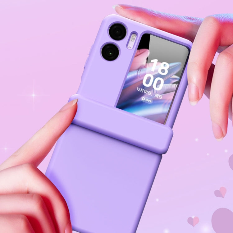 Macaron Magnetic Hinge Three-piece Phone Case with Protective Film, For OPPO Find N2 Flip