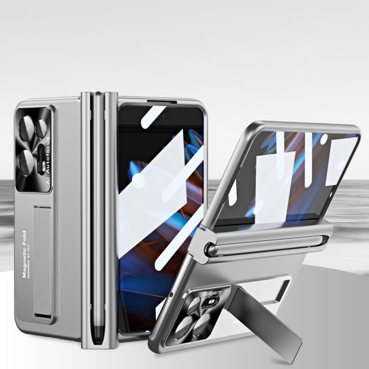 Integrated Metal Hinge All-inclusive Phone Case with Pen Slot, For OPPO Find N2