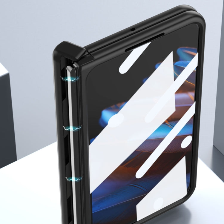 Integrated Napa Pattern All-inclusive Magnetic Phone Case, For OPPO Find N2