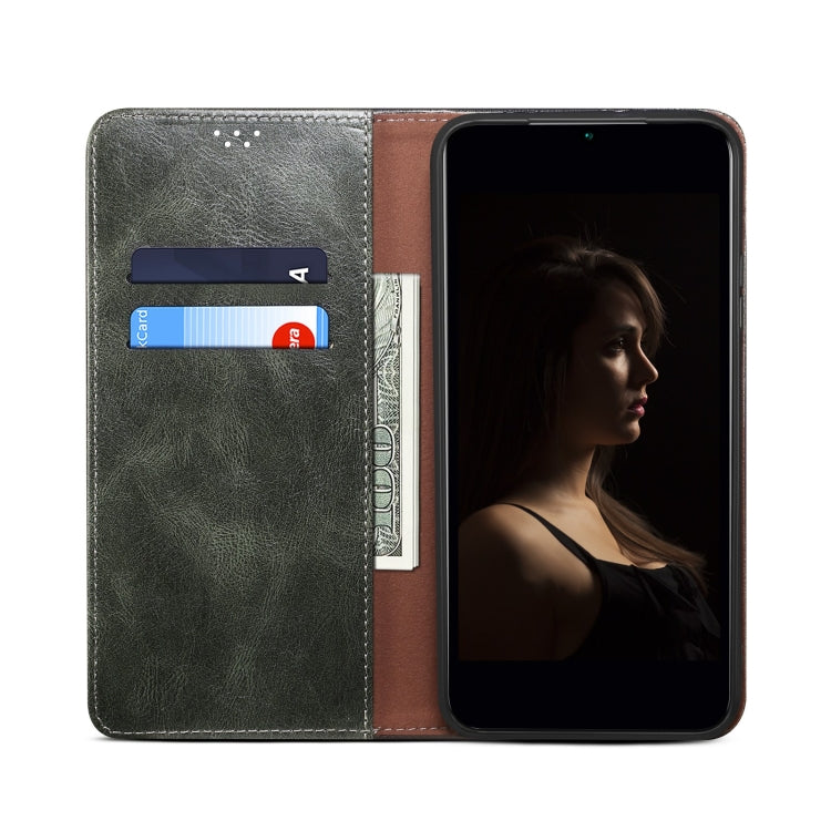 Oil Wax Crazy Horse Texture Leather Phone Case, For Samsung Galaxy M14