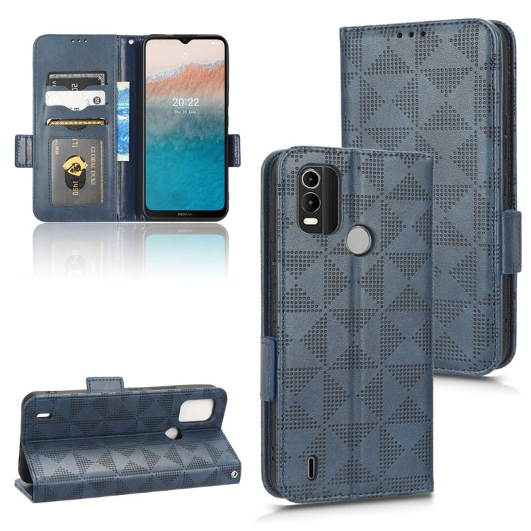 Symmetrical Triangle Leather Phone Case, For Nokia C21 Plus, For Nokia C21, For Nokia C100, For Nokia C200, For Nokia G60 5G, For Nokia C31, For Nokia G21 / G11, For Nokia X30 5G