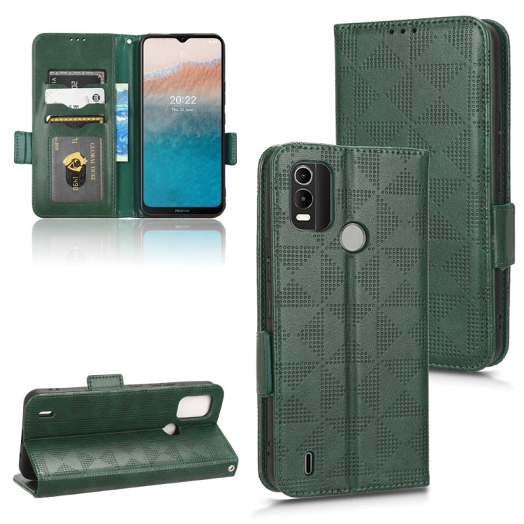 Symmetrical Triangle Leather Phone Case, For Nokia C21 Plus, For Nokia C21, For Nokia C100, For Nokia C200, For Nokia G60 5G, For Nokia C31, For Nokia G21 / G11, For Nokia X30 5G