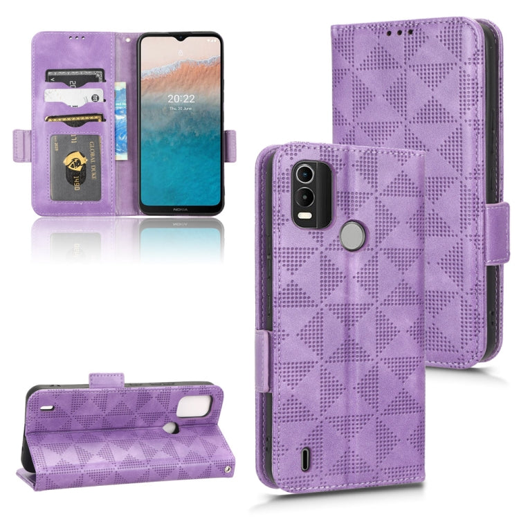 Symmetrical Triangle Leather Phone Case, For Nokia C21 Plus, For Nokia C21, For Nokia C100, For Nokia C200, For Nokia G60 5G, For Nokia C31, For Nokia G21 / G11, For Nokia X30 5G