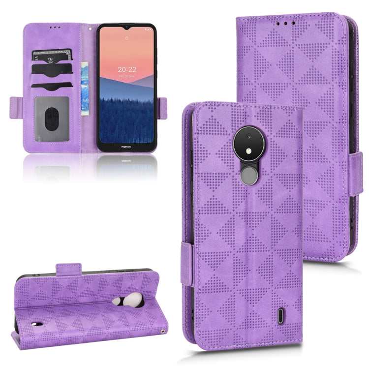 Symmetrical Triangle Leather Phone Case, For Nokia C21 Plus, For Nokia C21, For Nokia C100, For Nokia C200, For Nokia G60 5G, For Nokia C31, For Nokia G21 / G11, For Nokia X30 5G