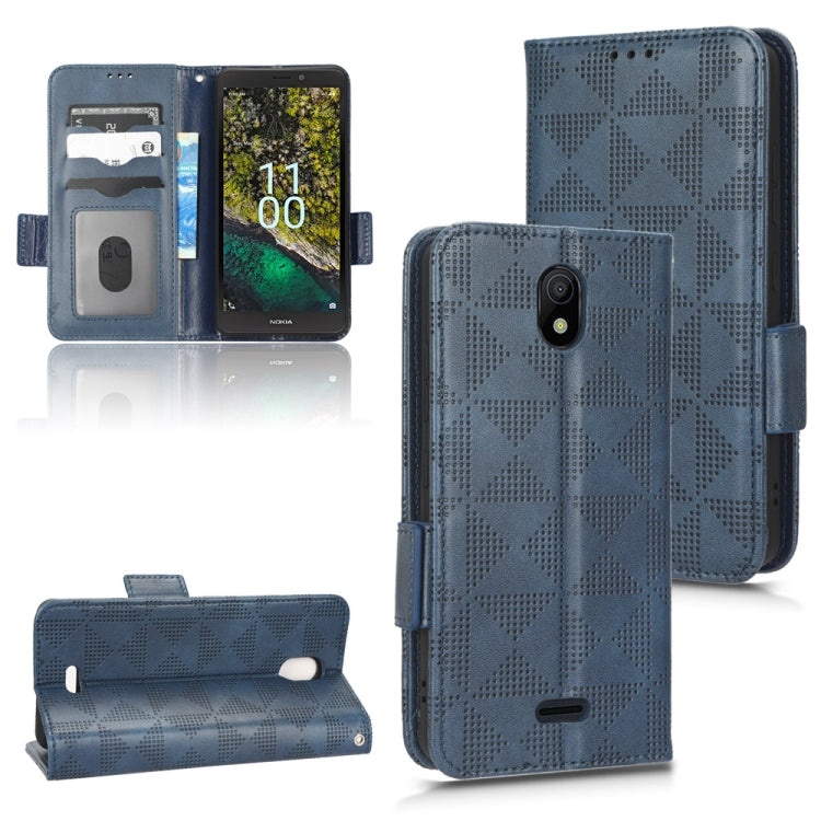 Symmetrical Triangle Leather Phone Case, For Nokia C21 Plus, For Nokia C21, For Nokia C100, For Nokia C200, For Nokia G60 5G, For Nokia C31, For Nokia G21 / G11, For Nokia X30 5G