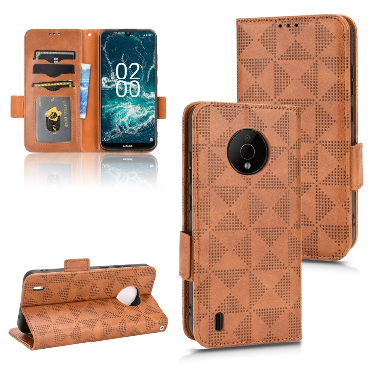 Symmetrical Triangle Leather Phone Case, For Nokia C21 Plus, For Nokia C21, For Nokia C100, For Nokia C200, For Nokia G60 5G, For Nokia C31, For Nokia G21 / G11, For Nokia X30 5G