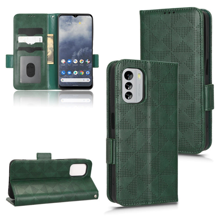 Symmetrical Triangle Leather Phone Case, For Nokia C21 Plus, For Nokia C21, For Nokia C100, For Nokia C200, For Nokia G60 5G, For Nokia C31, For Nokia G21 / G11, For Nokia X30 5G