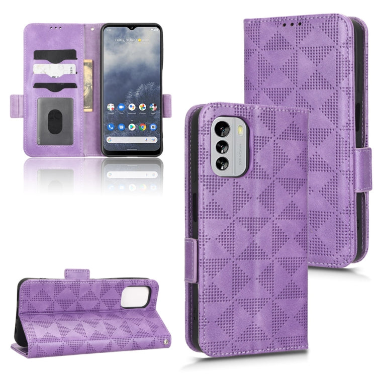Symmetrical Triangle Leather Phone Case, For Nokia C21 Plus, For Nokia C21, For Nokia C100, For Nokia C200, For Nokia G60 5G, For Nokia C31, For Nokia G21 / G11, For Nokia X30 5G