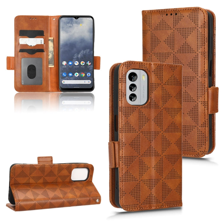 Symmetrical Triangle Leather Phone Case, For Nokia C21 Plus, For Nokia C21, For Nokia C100, For Nokia C200, For Nokia G60 5G, For Nokia C31, For Nokia G21 / G11, For Nokia X30 5G