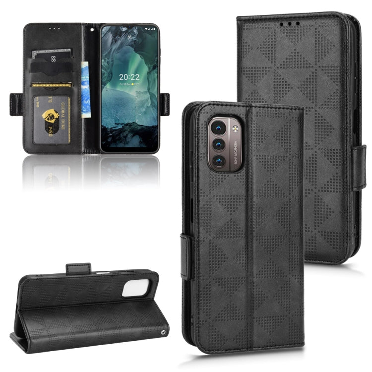 Symmetrical Triangle Leather Phone Case, For Nokia C21 Plus, For Nokia C21, For Nokia C100, For Nokia C200, For Nokia G60 5G, For Nokia C31, For Nokia G21 / G11, For Nokia X30 5G