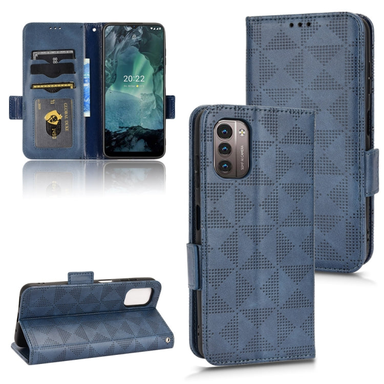 Symmetrical Triangle Leather Phone Case, For Nokia C21 Plus, For Nokia C21, For Nokia C100, For Nokia C200, For Nokia G60 5G, For Nokia C31, For Nokia G21 / G11, For Nokia X30 5G