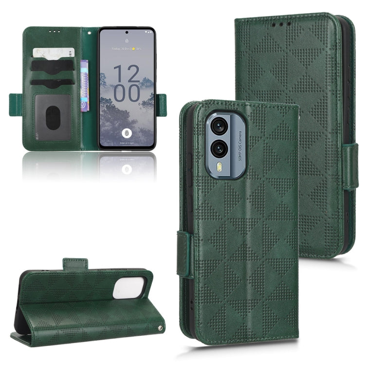 Symmetrical Triangle Leather Phone Case, For Nokia C21 Plus, For Nokia C21, For Nokia C100, For Nokia C200, For Nokia G60 5G, For Nokia C31, For Nokia G21 / G11, For Nokia X30 5G