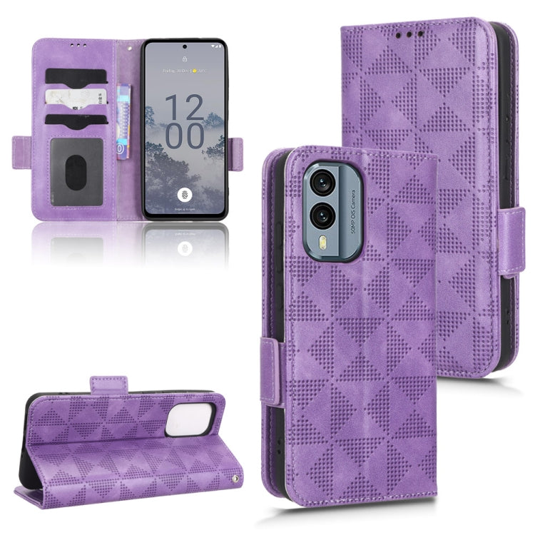 Symmetrical Triangle Leather Phone Case, For Nokia C21 Plus, For Nokia C21, For Nokia C100, For Nokia C200, For Nokia G60 5G, For Nokia C31, For Nokia G21 / G11, For Nokia X30 5G