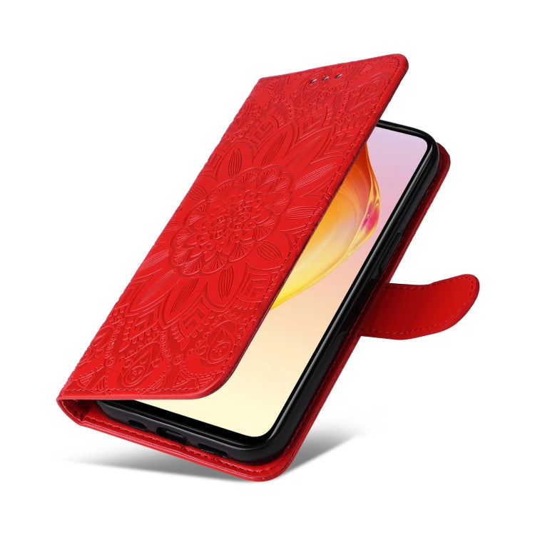 Embossed Sunflower Leather Phone Case, For vivo V25 5G/V25e 4G, For vivo Y02 4G, For Xiaomi Redmi K60/K60 Pro, For Xiaomi Redmi 11A 4G/12C