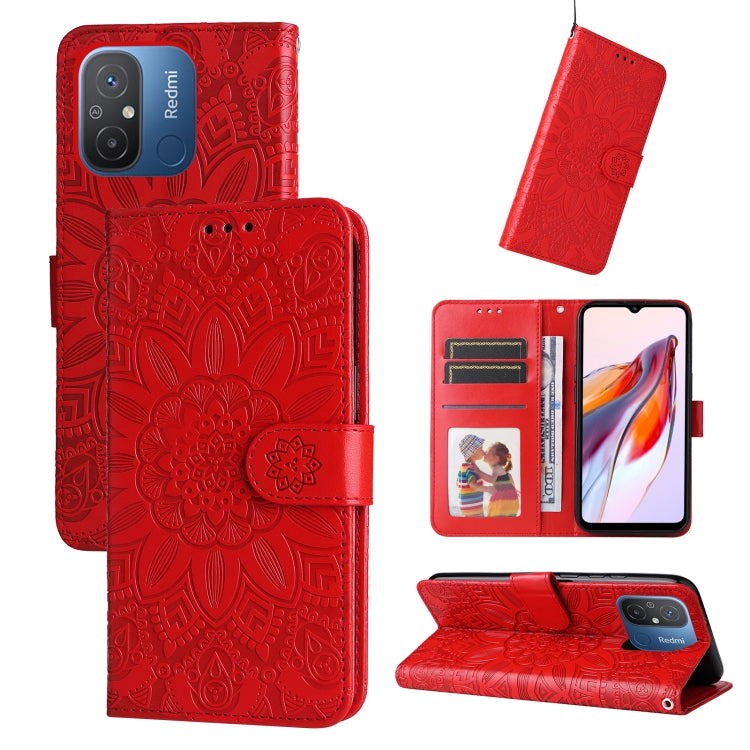 Embossed Sunflower Leather Phone Case, For vivo V25 5G/V25e 4G, For vivo Y02 4G, For Xiaomi Redmi K60/K60 Pro, For Xiaomi Redmi 11A 4G/12C