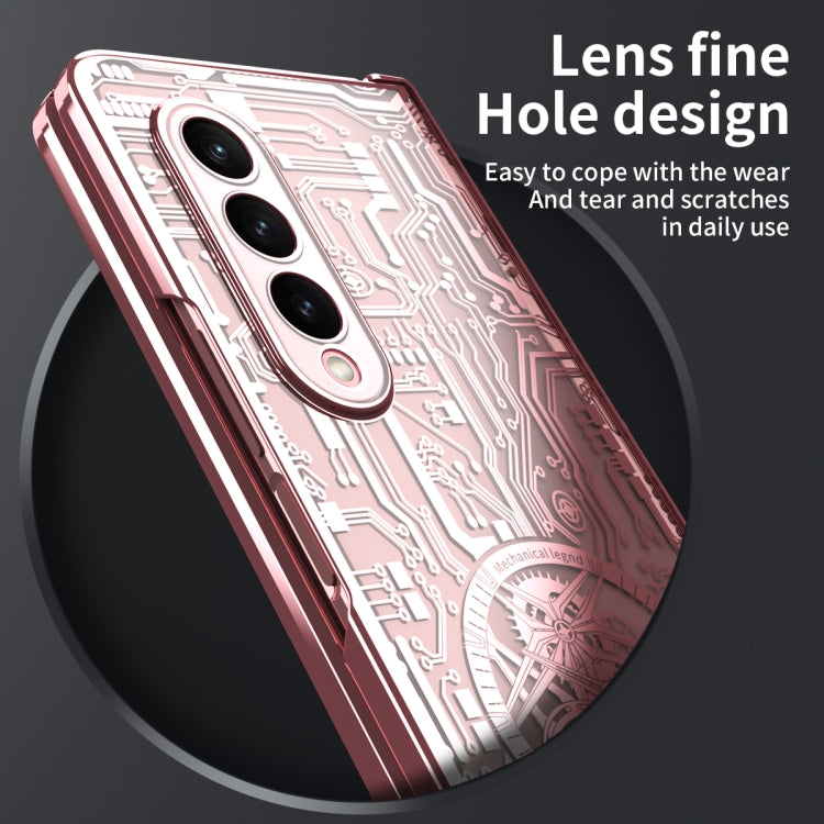 Mechanical Legend Integrated Electroplating All-inclusive Phone Case, For Samsung Galaxy Z Fold4 5G