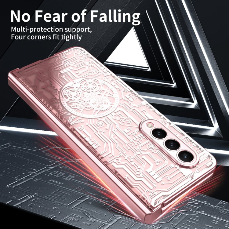 Mechanical Legend Integrated Electroplating All-inclusive Phone Case, For Samsung Galaxy Z Fold4 5G