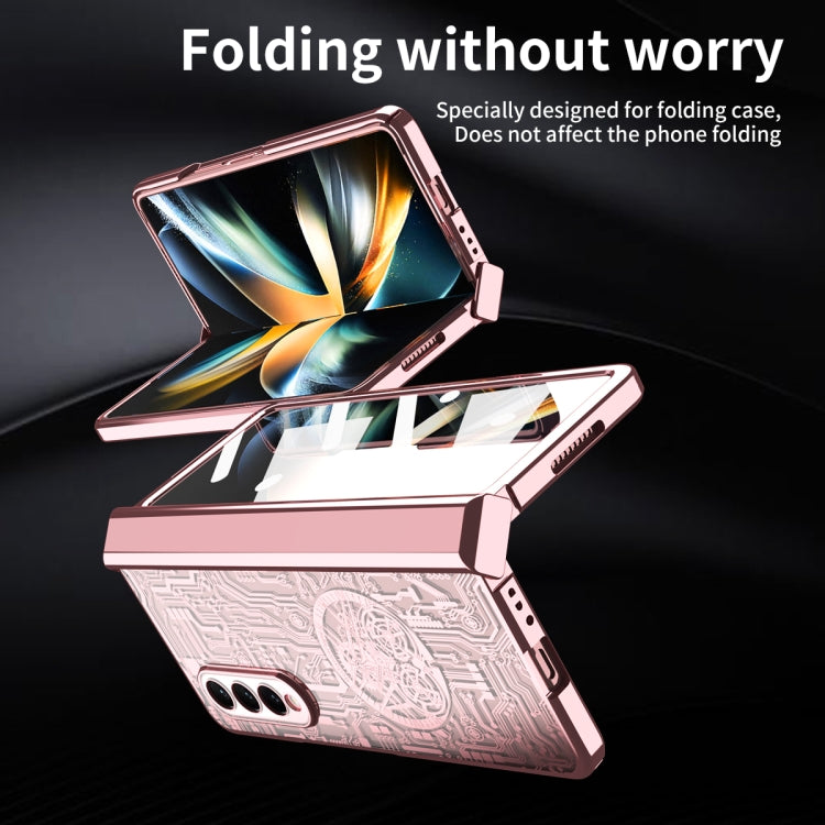 Mechanical Legend Integrated Electroplating All-inclusive Phone Case, For Samsung Galaxy Z Fold4 5G