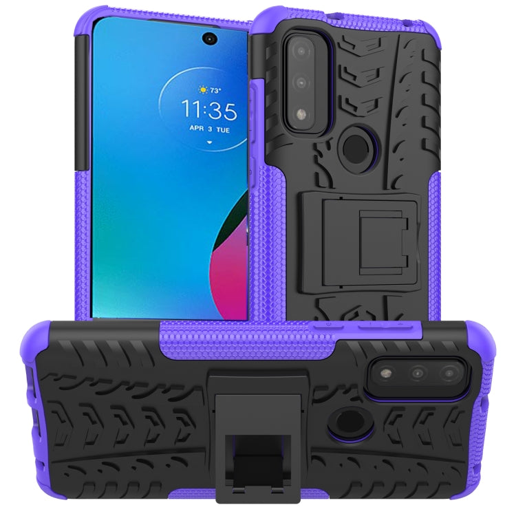 Tire Texture TPU + PC Phone Case with Holder, For Motorola Moto G Play 2023/G Pure/G Power 2022, For Xiaomi Redmi Note 12 Pro 5G, For Xiaomi Redmi Note 12 Pro+ 5G
