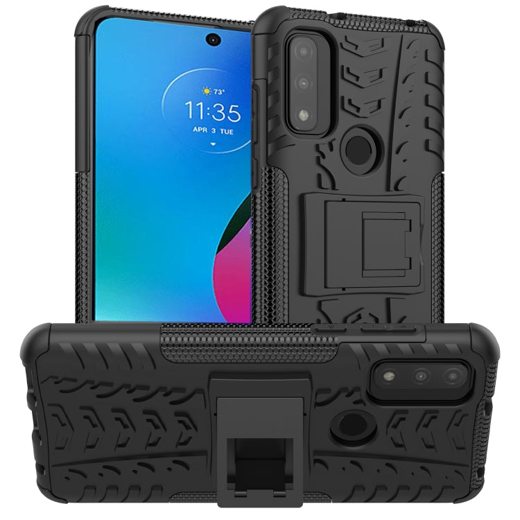 Tire Texture TPU + PC Phone Case with Holder, For Motorola Moto G Play 2023/G Pure/G Power 2022, For Xiaomi Redmi Note 12 Pro 5G, For Xiaomi Redmi Note 12 Pro+ 5G