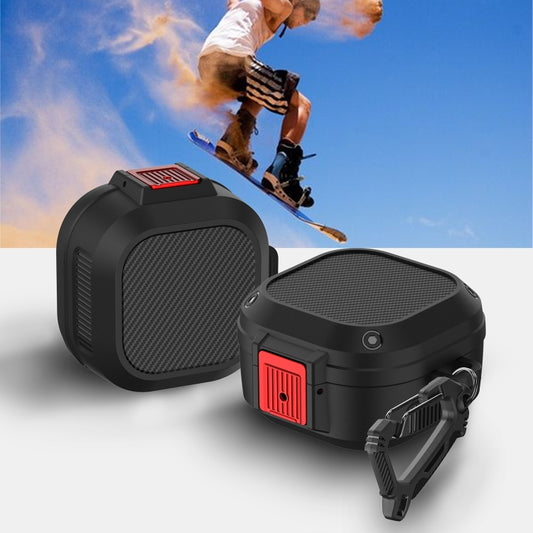 Wireless Earphones Silicone Case with Switch & Carabiner for Samsung Galaxy Buds Live / Buds2 / Buds Pro / Buds2 Pro