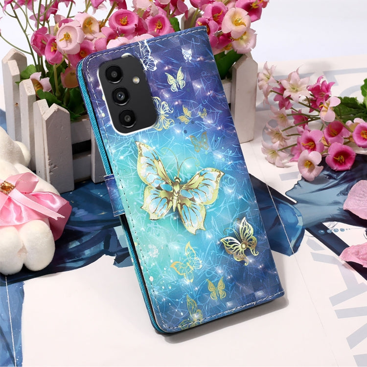 3D Painting Horizontal Flip Leather Phone Case, For Samsung Galaxy A34 5G, For Samsung Galaxy A54 5G