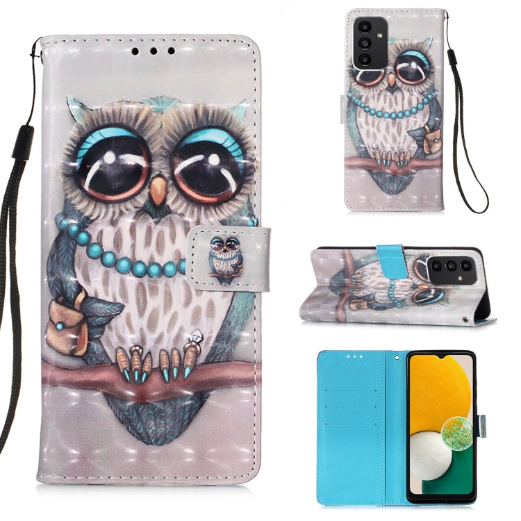 3D Painting Horizontal Flip Leather Phone Case, For Samsung Galaxy A34 5G, For Samsung Galaxy A54 5G