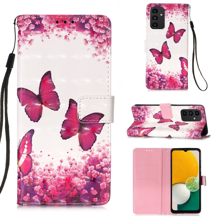 3D Painting Horizontal Flip Leather Phone Case, For Samsung Galaxy A34 5G, For Samsung Galaxy A54 5G