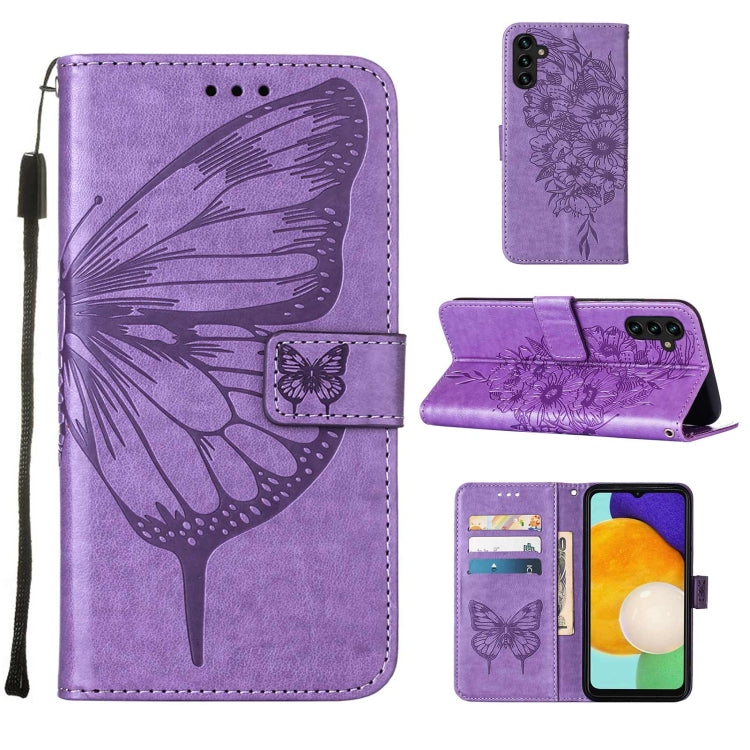 Embossed Butterfly Leather Phone Case, For Samsung Galaxy A34 5G, For Samsung Galaxy A54 5G