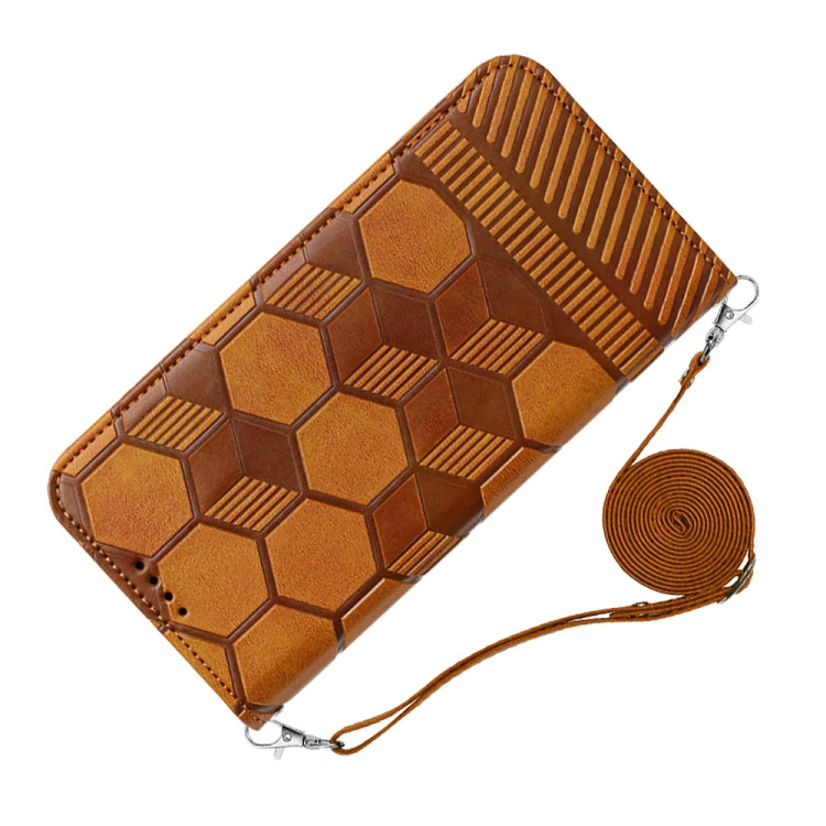 Crossbody Football Texture Magnetic PU Phone Case, For Samsung Galaxy A34 5G, For Samsung Galaxy A54 5G