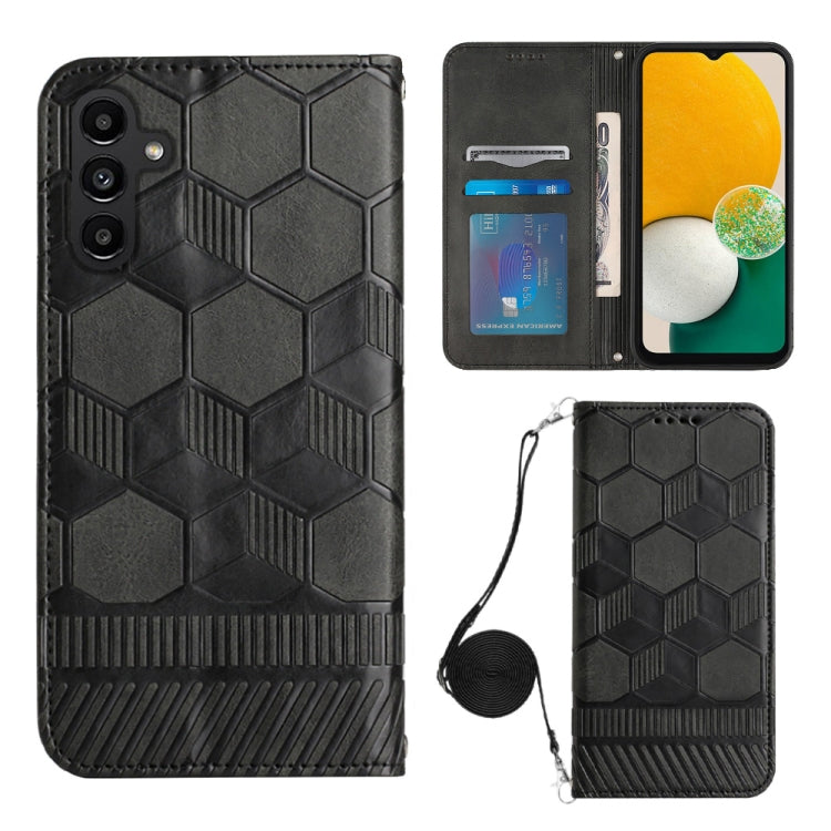 Crossbody Football Texture Magnetic PU Phone Case, For Samsung Galaxy A34 5G, For Samsung Galaxy A54 5G