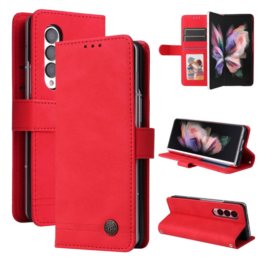 Skin Feel Life Tree Metal Button Leather Phone Case, For Samsung Galaxy Z Fold3 5G, For Samsung Galaxy Z Fold4 5G, For Samsung Galaxy Z Flip3 5G, For Samsung Galaxy Z Flip4 5G, For Samsung Galaxy A24 4G, For Honor X7a, For Honor X8a                    ...