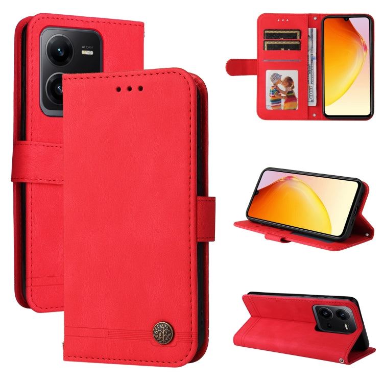 Skin Feel Life Tree Metal Button Leather Phone Case, For vivo V25 5G/V25e 4G, For vivo Y02 4G, For Xiaomi Redmi K60/K60 Pro, For Xiaomi Redmi 11A 4G/12C