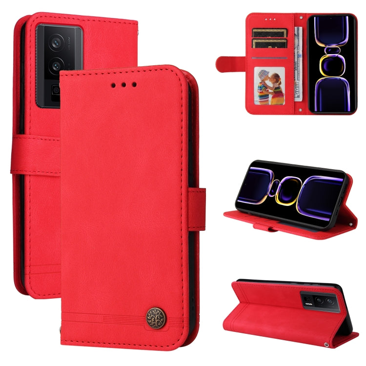 Skin Feel Life Tree Metal Button Leather Phone Case, For vivo V25 5G/V25e 4G, For vivo Y02 4G, For Xiaomi Redmi K60/K60 Pro, For Xiaomi Redmi 11A 4G/12C